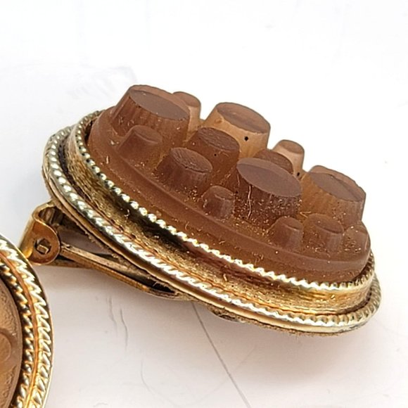 Vintage Clip-on Screw Back Earrings Collection of Five Pair Ct555 - Picture 8 of 15